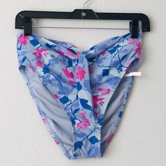 New! Splendid 2 Piece Floral Furry High Waist Tropical Beach Bottom & Top Bikini - Picture 7 of 12